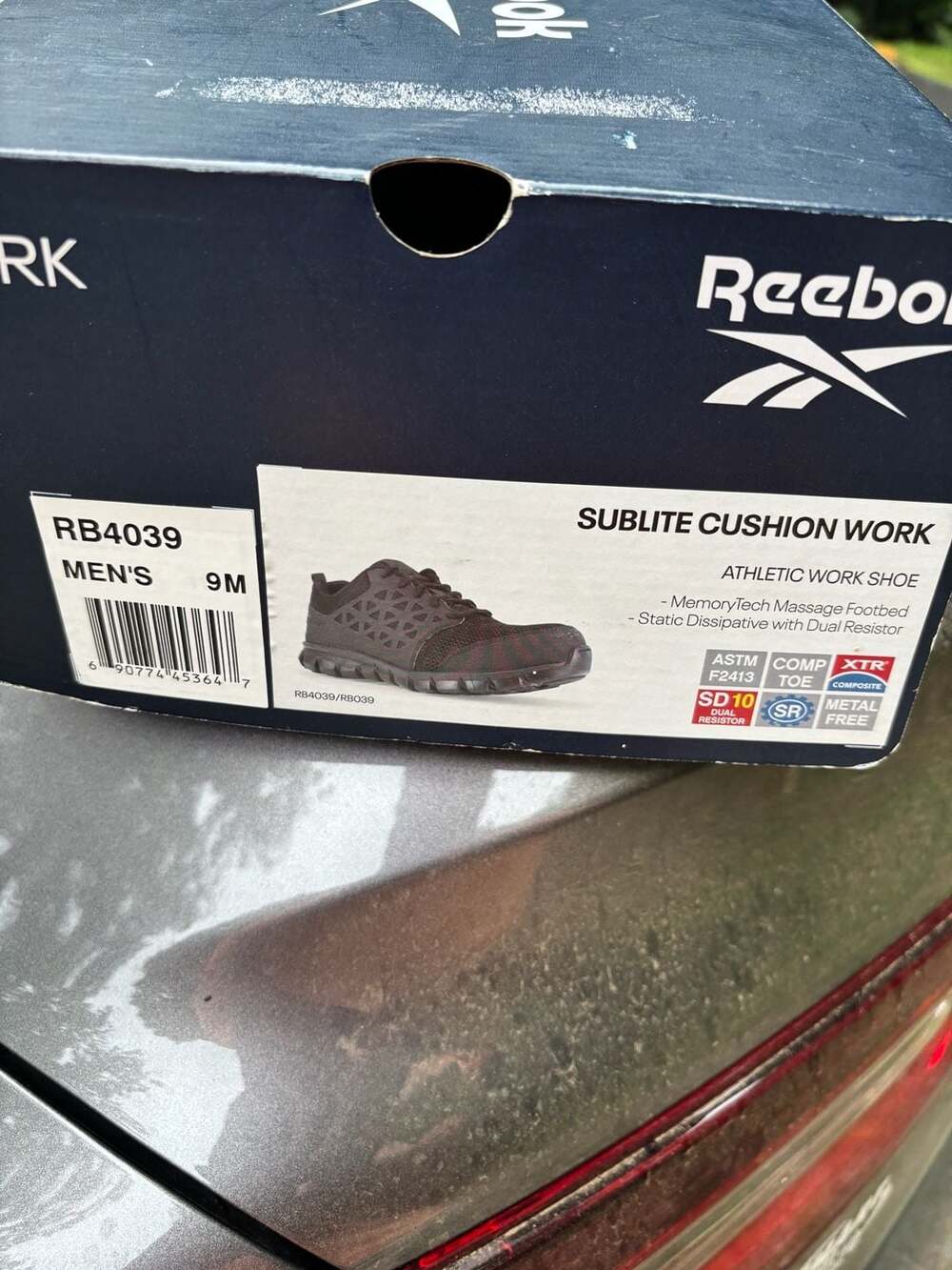 Reebok Sublite Cushion Work RB4039 Composite Toe Athletic Shoes Men’s Size 9 - Picture 11 of 11